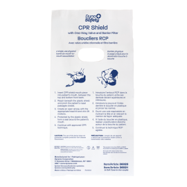 CPR Face Shield w/ One-Way Valve, Barrier Filter