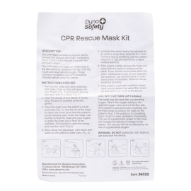 CPR Rescue Mask Kit w/ One-Way Valve, Barrier Filter and Pai