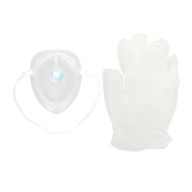 CPR Rescue Mask Kit w/ One-Way Valve, Barrier Filter and Pai