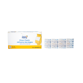 Sheer Plastic Adhesive Bandages - Sterile