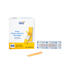Sheer Plastic Adhesive Bandages - Sterile