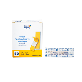 Sheer Plastic Adhesive Bandages - Sterile