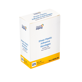 Sheer Plastic Adhesive Bandages - Sterile