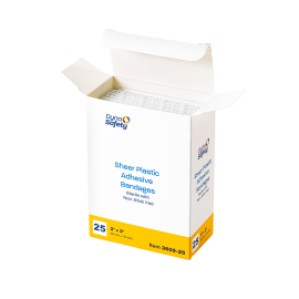 Sheer Plastic Adhesive Bandages - Sterile