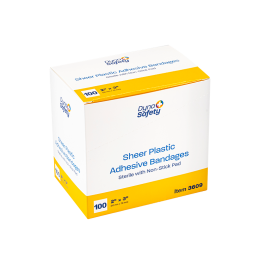 Sheer Plastic Adhesive Bandages - Sterile