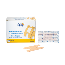 Flexible Fabric Knuckle Adhesive Bandages - Sterile