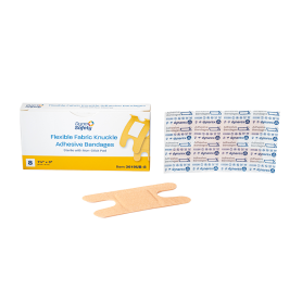 Flexible Fabric Knuckle Adhesive Bandages - Sterile