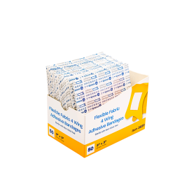 Adhesive Fabric Bandages Four Wing - Sterile