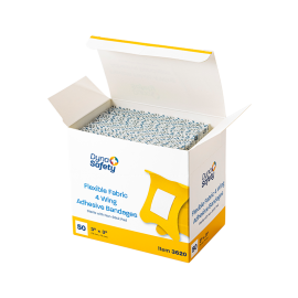 Adhesive Fabric Bandages Four Wing - Sterile