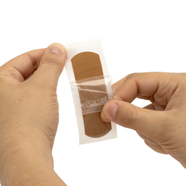 ColorFit Adhesive Fabric Bandages - Brown