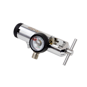 CGA 870 Oxygen Regulator - All Brass - 2-DISS Outlet - 0-25