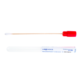 Transport Swab, Wooden Shaft,  Cotton Tip, Sterile