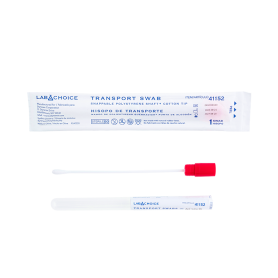 Transport Swab, Snappable Shaft,  Cotton Tip, Sterile