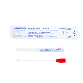 Transport Swab, Snappable Shaft, Viscose Tip, Sterile