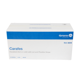 Carafe, Insulated (hot or cold) w/ Lid and Flexible Straw