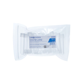 Culture Tube w/Dual Position Cap, PS, Peel Pack