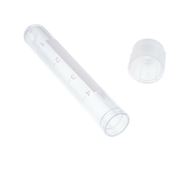 Culture Tube w/Dual Position Cap w/Graduated, PS, Peel Pack