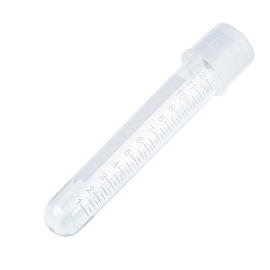 Culture Tube w/Dual Position Cap w/Graduated Markings, PS