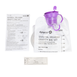 Enteral Delivery Gravity Bag Set - w/ ENFit Connector