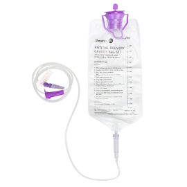Enteral Delivery Gravity Bag Set - w/ ENFit Connector
