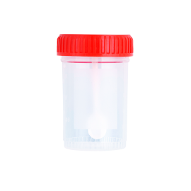 Stool Specimen Container with Spoon, Sterile