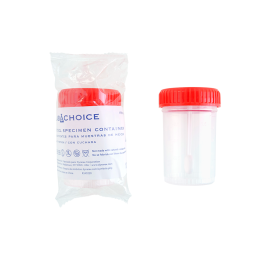 Stool Specimen Container with Spoon, Sterile
