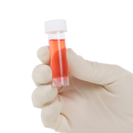 Self-Standing Transport Tube with Screwcap