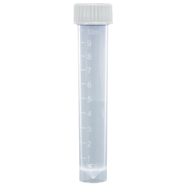 Self-Standing Transport Tube with Screwcap
