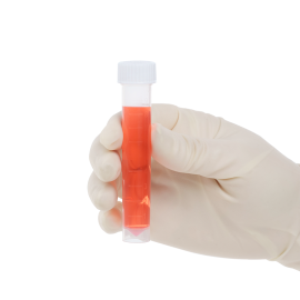 Self-Standing Transport Tube with Screwcap