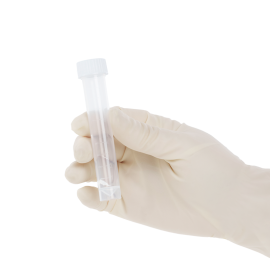 Self-Standing Transport Tube with Screwcap