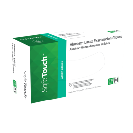 AloeTex Latex Gloves w/ Aloe