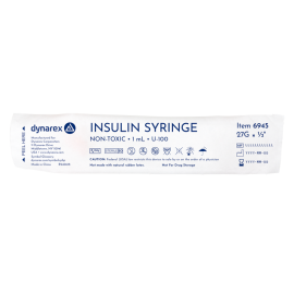 Insulin Syringe - Non-Toxic - Individual Wrapped