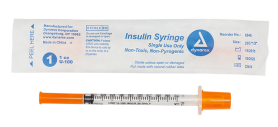 Insulin Syringe - Non-Toxic - Individual Wrapped