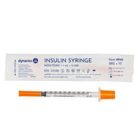 Insulin Syringe - Non-Toxic - Individual Wrapped
