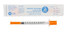 Insulin Syringe - Non-Toxic - Individual Wrapped