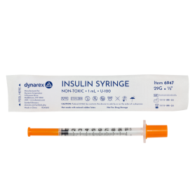 Insulin Syringe - Non-Toxic - Individual Wrapped