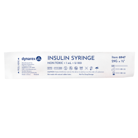Insulin Syringe - Non-Toxic - Individual Wrapped