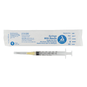 Syringe - Non-Safety with Needle - Luer Lock