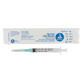 Syringe - Non-Safety with Needle - Luer Lock