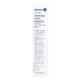 Syringe - Non-Safety with Needle - Luer Lock