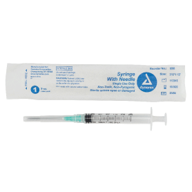 Syringe - Non-Safety with Needle - Luer Lock