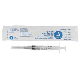 Syringe - Non-Safety with Needle - Luer Lock