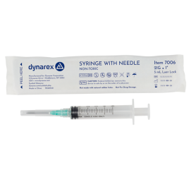 Syringe - Non-Safety with Needle - Luer Lock