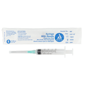 Syringe - Non-Safety with Needle - Luer Lock