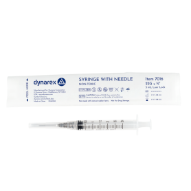 Syringe - Non-Safety with Needle - Luer Lock