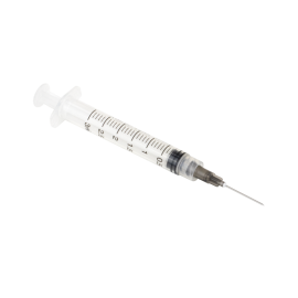 Syringe - Non-Safety with Needle - Luer Lock
