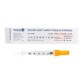 SecureSafe Safety Insulin Syringe - 0.5 ml (New Mechanism)