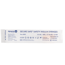 SecureSafe Safety Insulin Syringe - 0.5 ml (New Mechanism)