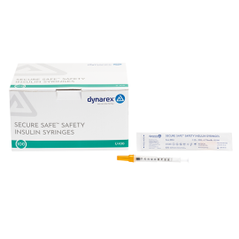 SecureSafe Safety Insulin Syringe - 1 ml (New Mechanism)