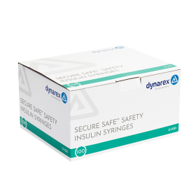 SecureSafe Safety Insulin Syringe - 1 ml (New Mechanism)